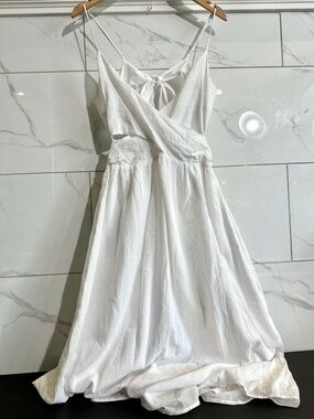 H&M Tie Back Wrap Style Maxi Dress Gauze